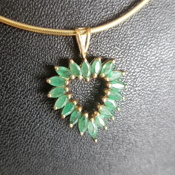 Emerald Heart Necklace
